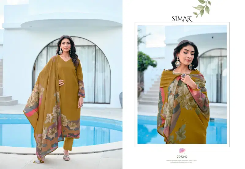 Glossy Simar Khayal Muslin With Embroidered Salwar Kameez