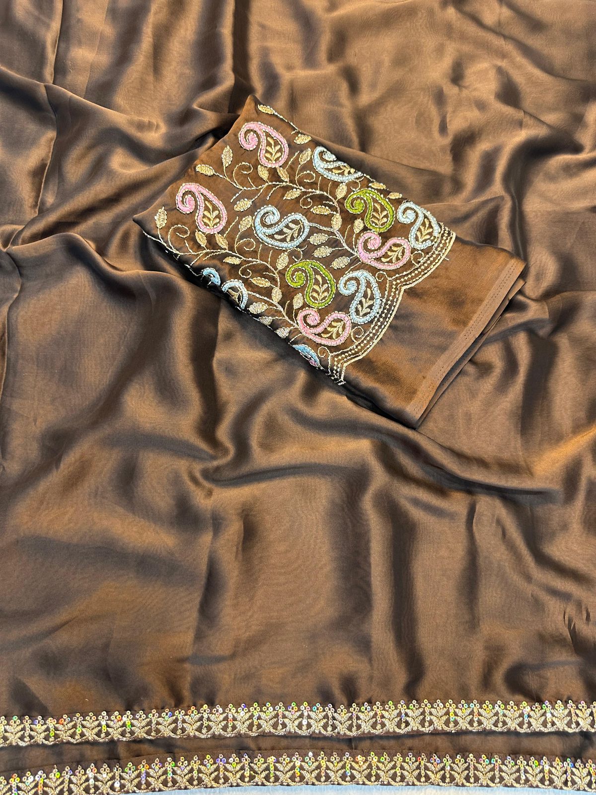 SF Heena Soft Rangoli Silk With Embroidery Work Saree Collection