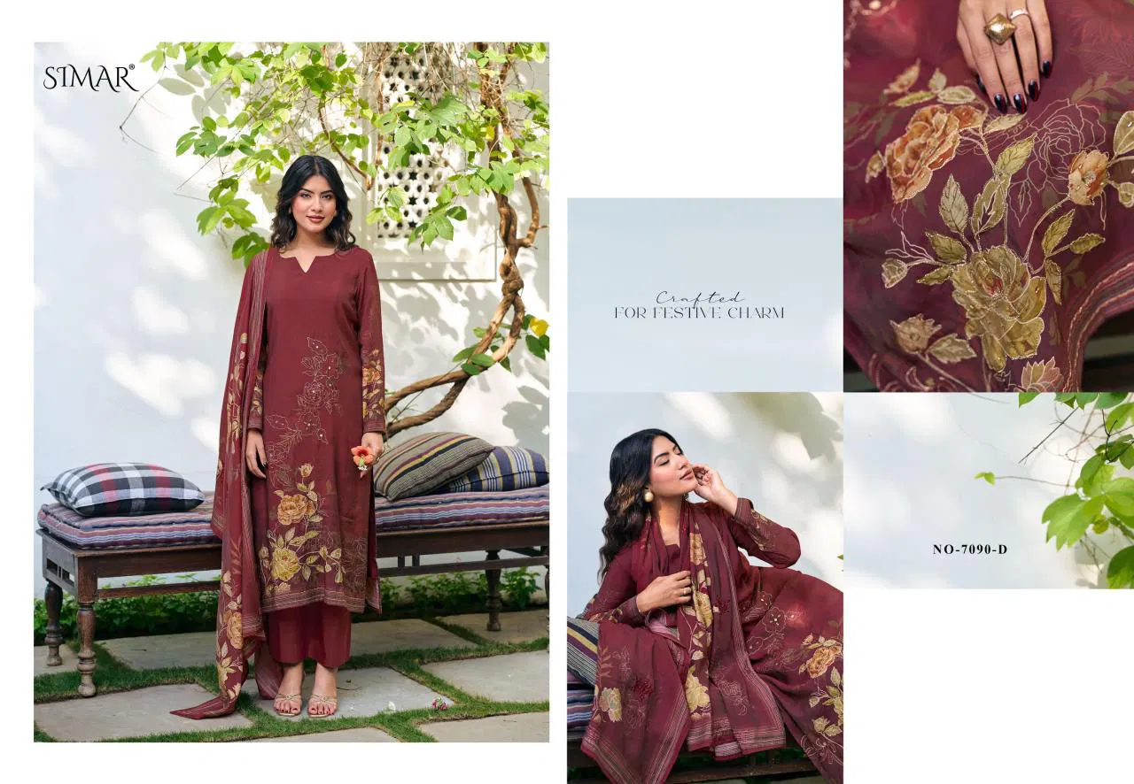 Glossy Simar Pranavi Modal Muslin With Handworked Salwar Kameez