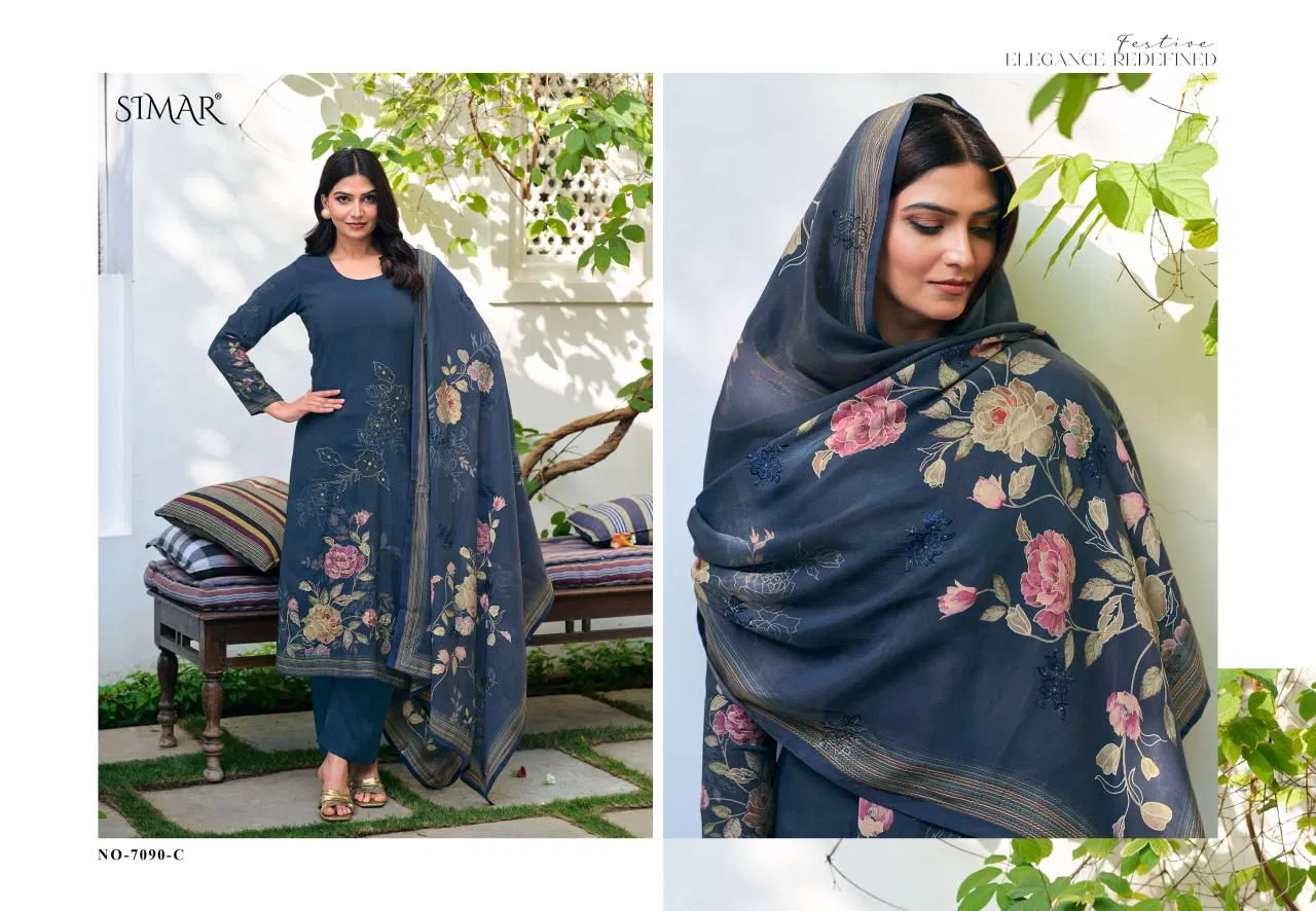 Glossy Simar Pranavi Modal Muslin With Handworked Salwar Kameez