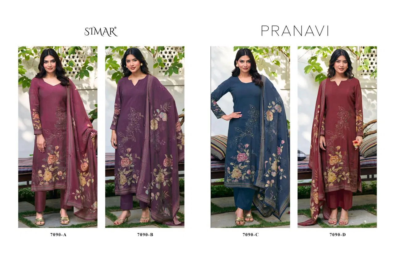 Glossy Simar Pranavi Modal Muslin With Handworked Salwar Kameez