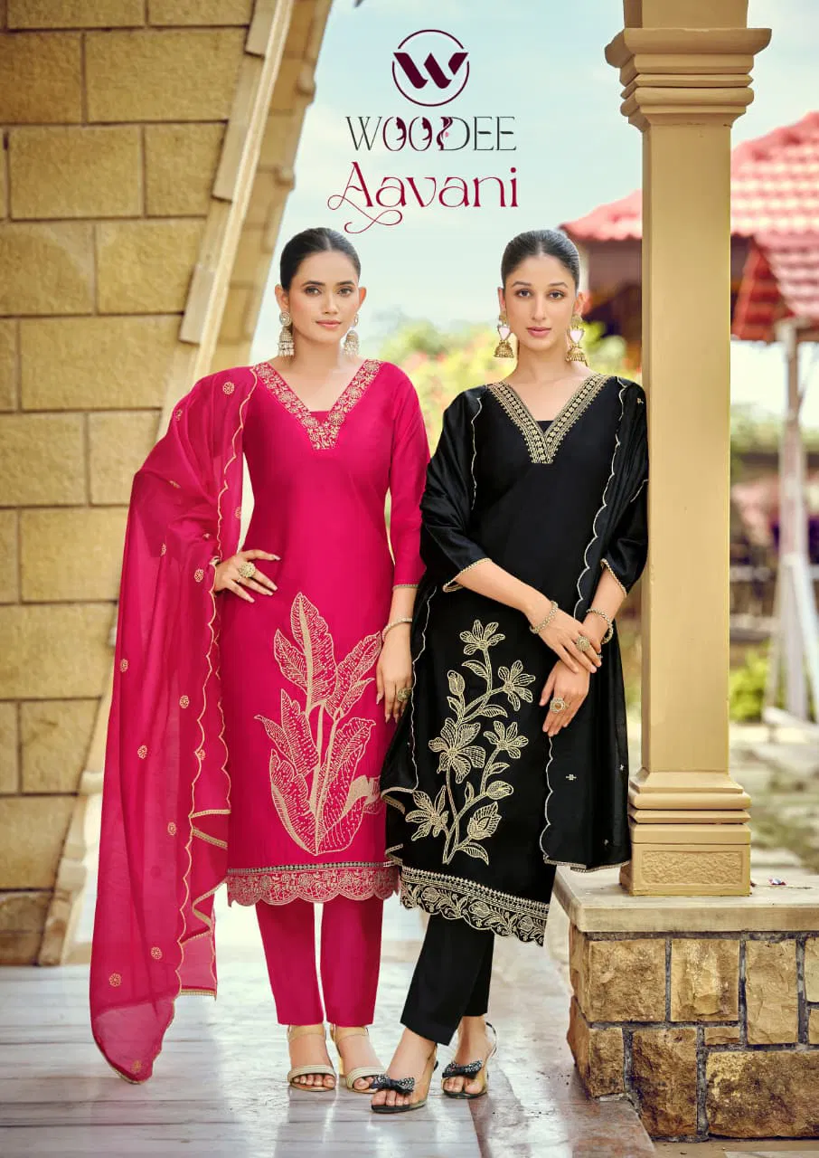 Woodee Aavani Viscose Weaing Kurti With Bottom Dupatta
