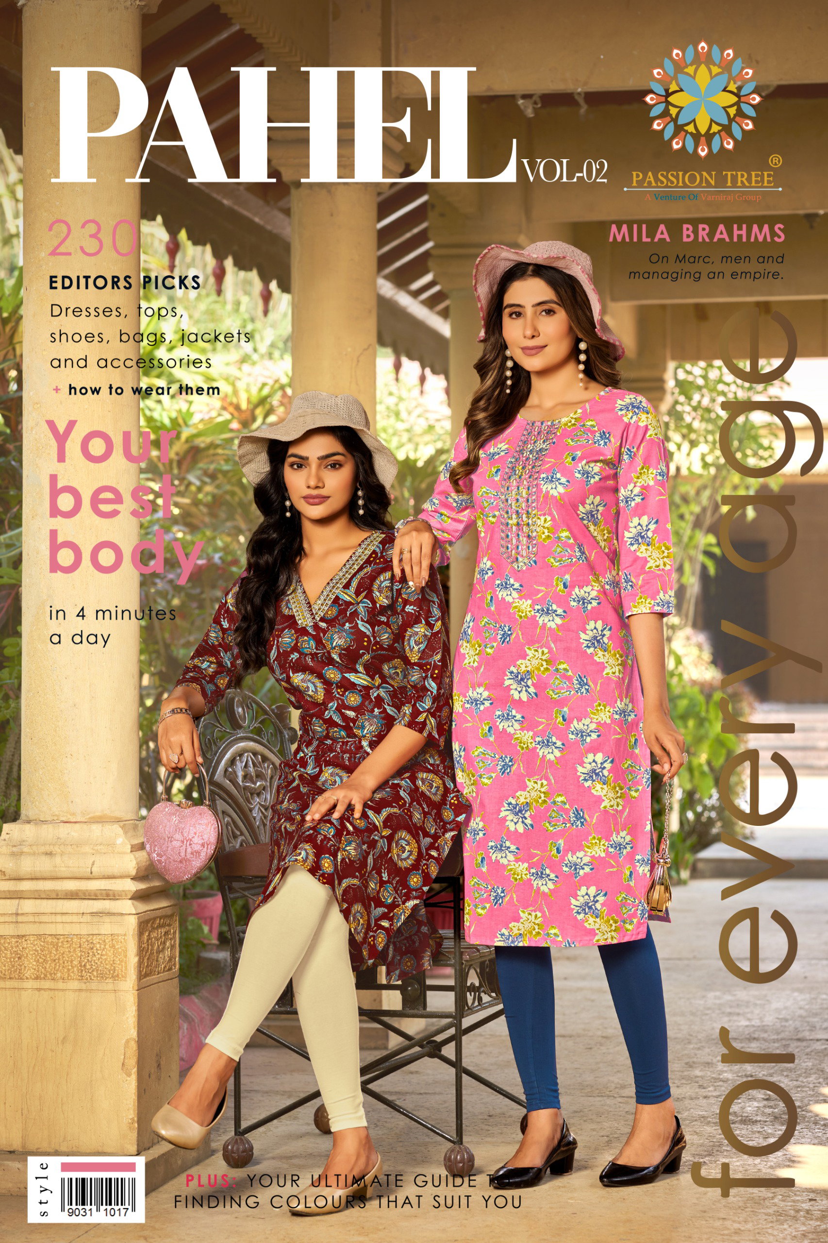 Pahel Vol 2 By Passion Tree Heavy Cotton Printed And Embroidery Work Kurti