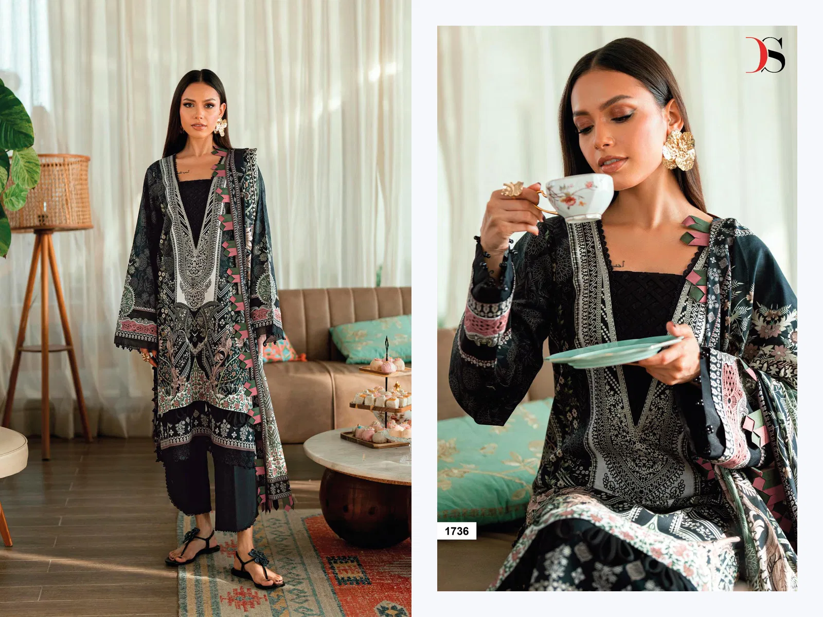 Deepsy Jade Urban Lawn Vol 7 Cotton Dupatta Cotton Pakistani Salwar Kameez