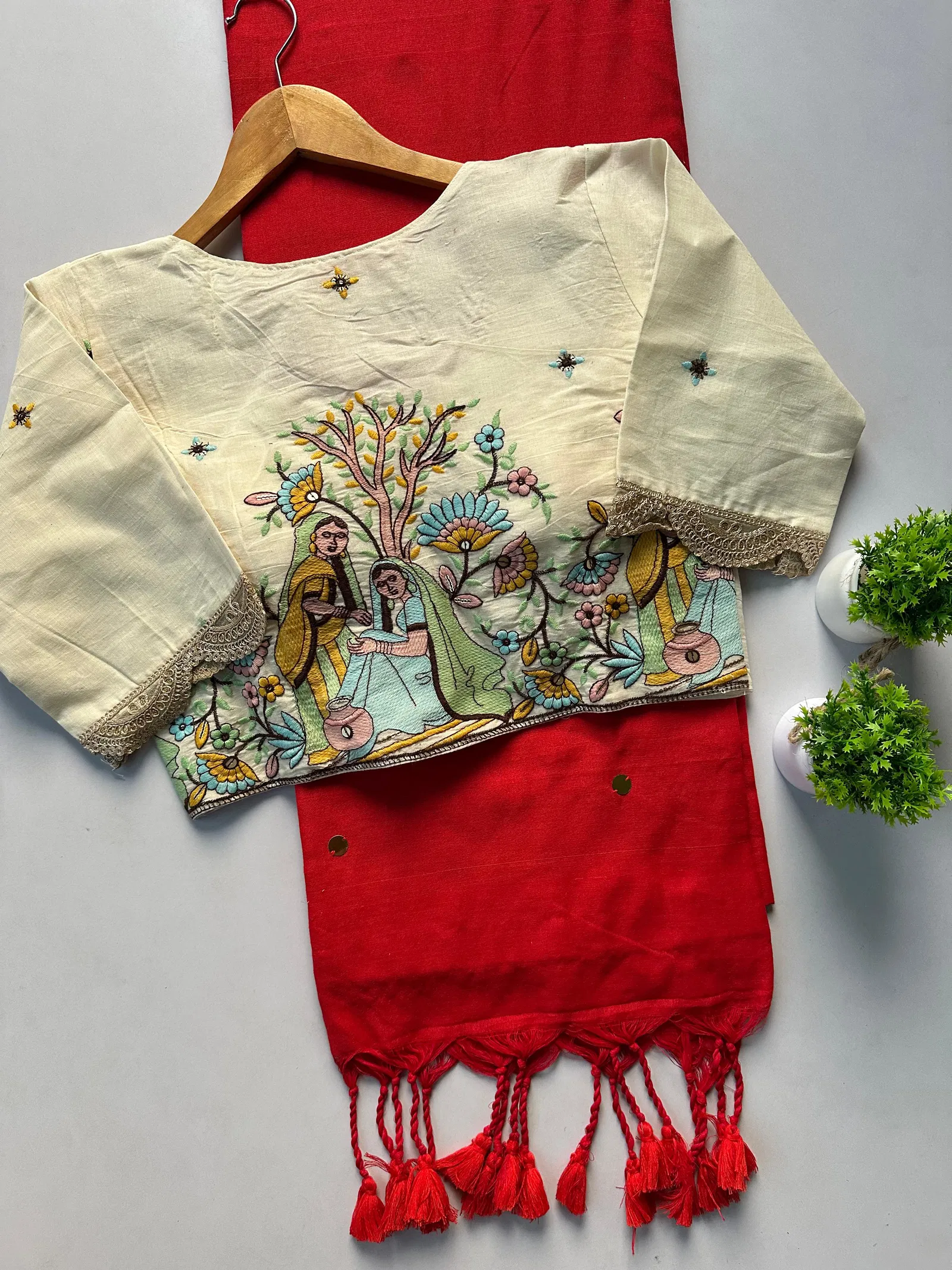 Khadi Lace Vol 2 Cotton With Sequence Work Saree Blouse Collection