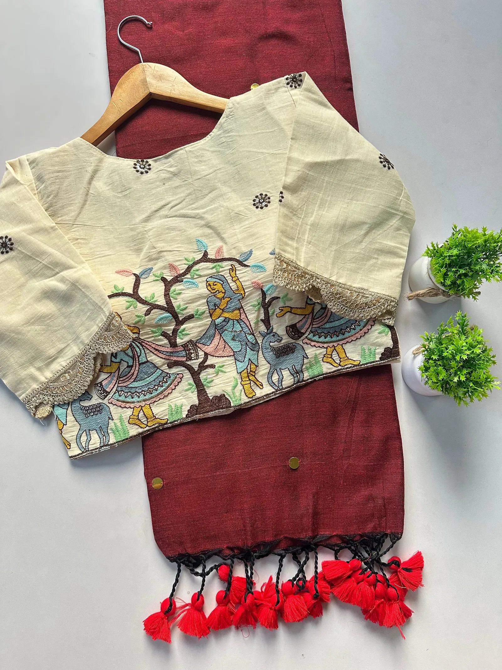 Khadi Lace Vol 2 Cotton With Sequence Work Saree Blouse Collection