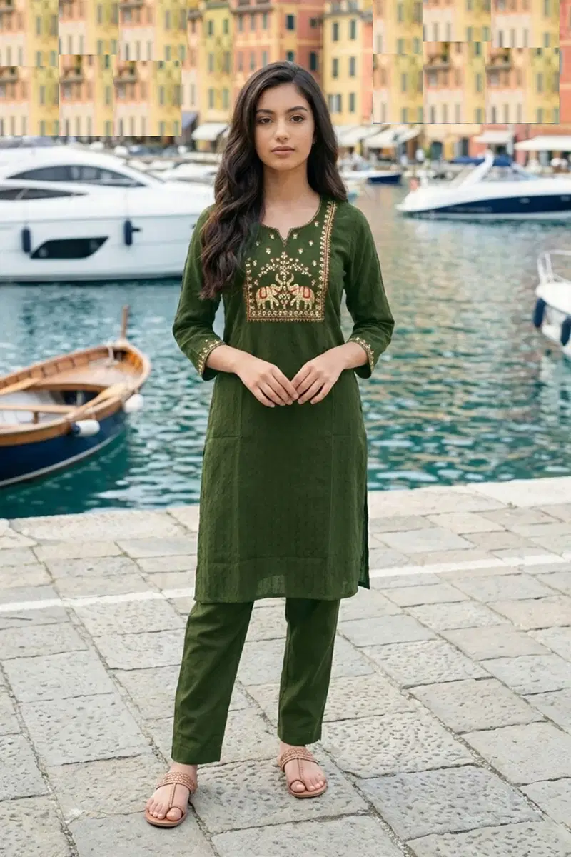 Kalapi 9843 And 9844 Roman Silk Kurti Collection