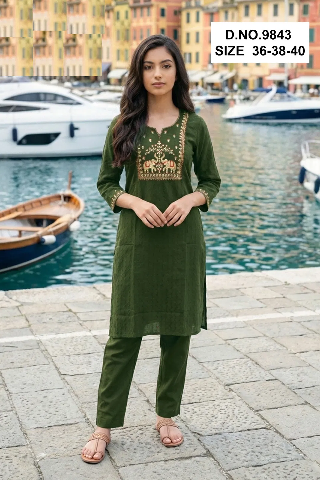 Kalapi 9843 And 9844 Roman Silk Kurti Collection