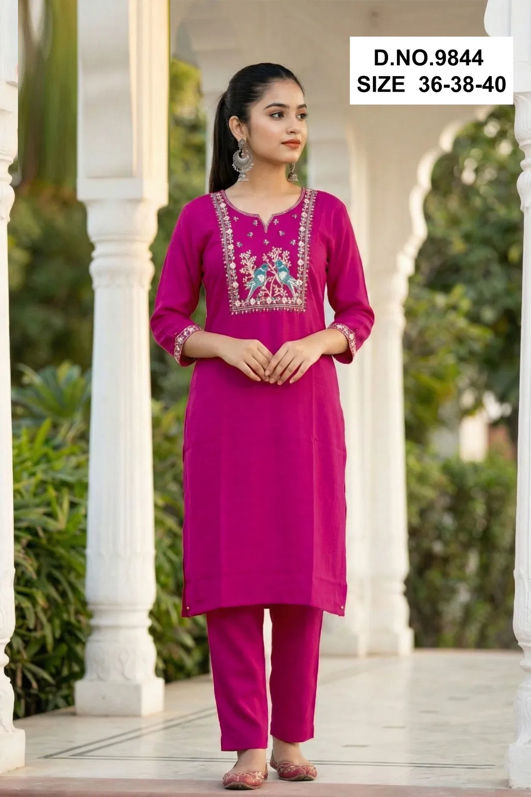 Kalapi 9843 And 9844 Roman Silk Kurti Collection