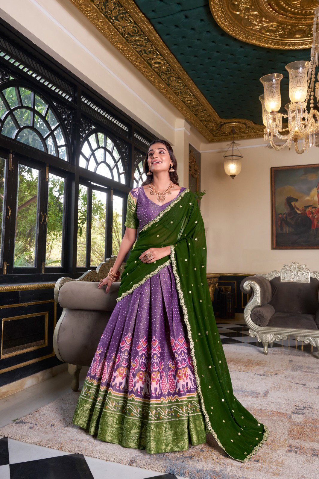 Lekha YF 1240 Zari Weaving Kanchipuram Designer Lehenga Choli