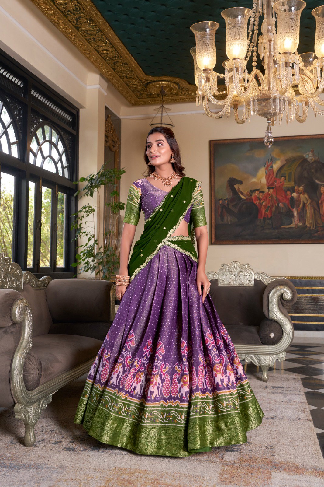 Lekha YF 1240 Zari Weaving Kanchipuram Designer Lehenga Choli