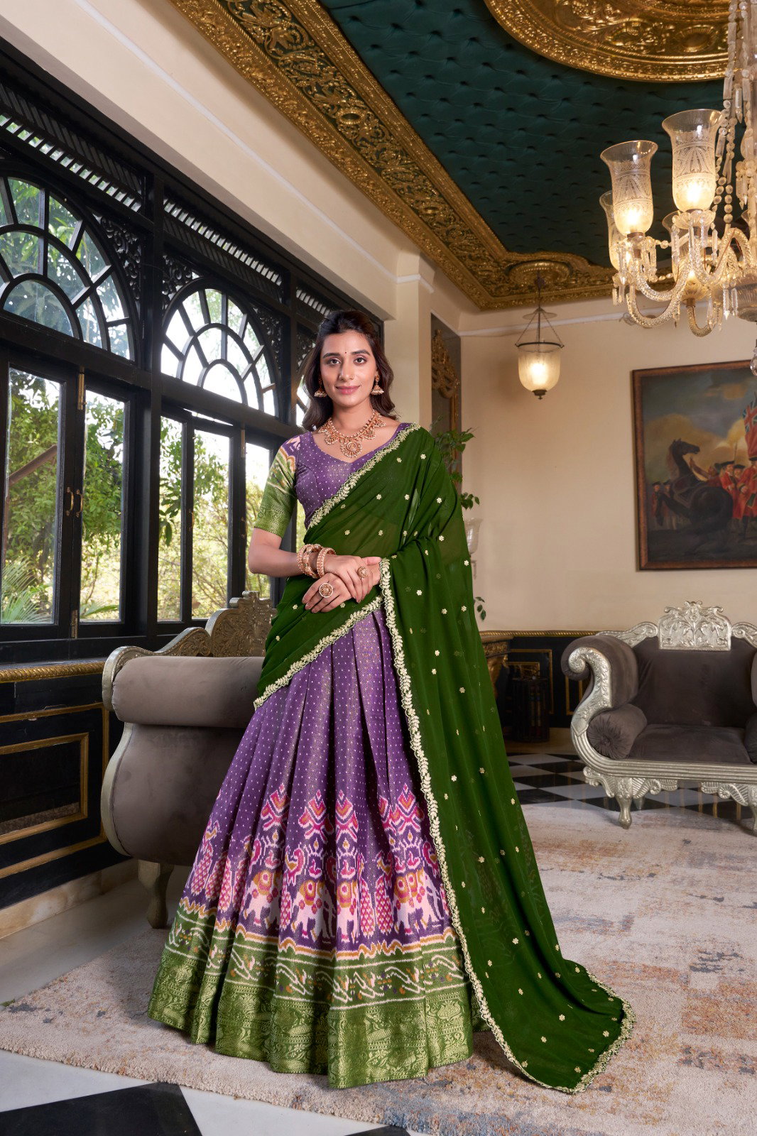 Lekha YF 1240 Zari Weaving Kanchipuram Designer Lehenga Choli