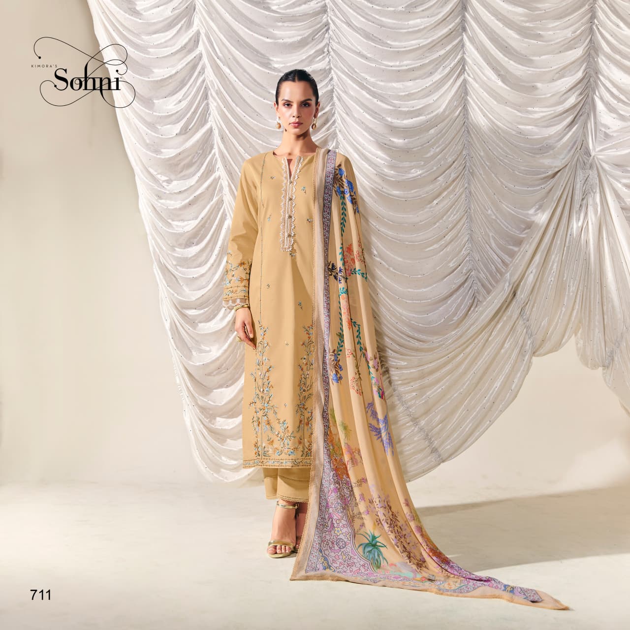 Kimora Sohni Forever Pure Cotton With Resam Embroidered Salwar Kameez