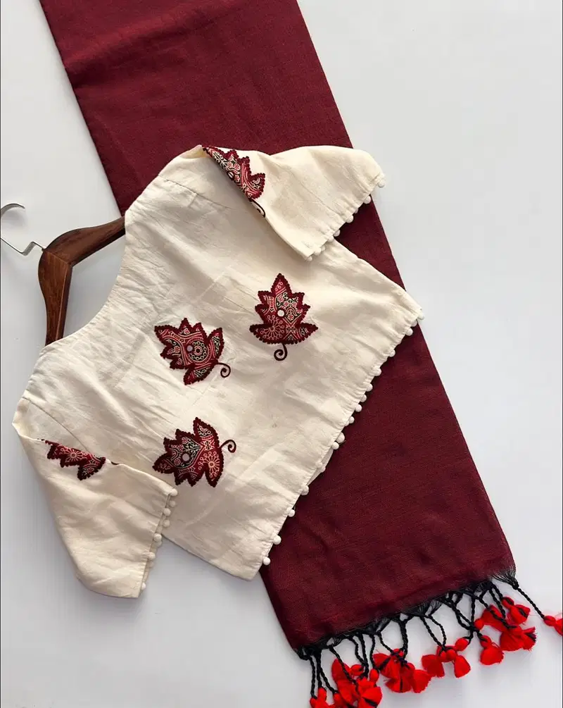 Khadi Vol 10 Hk 6 Cotton Saree With Aplic Work Blouse Collection