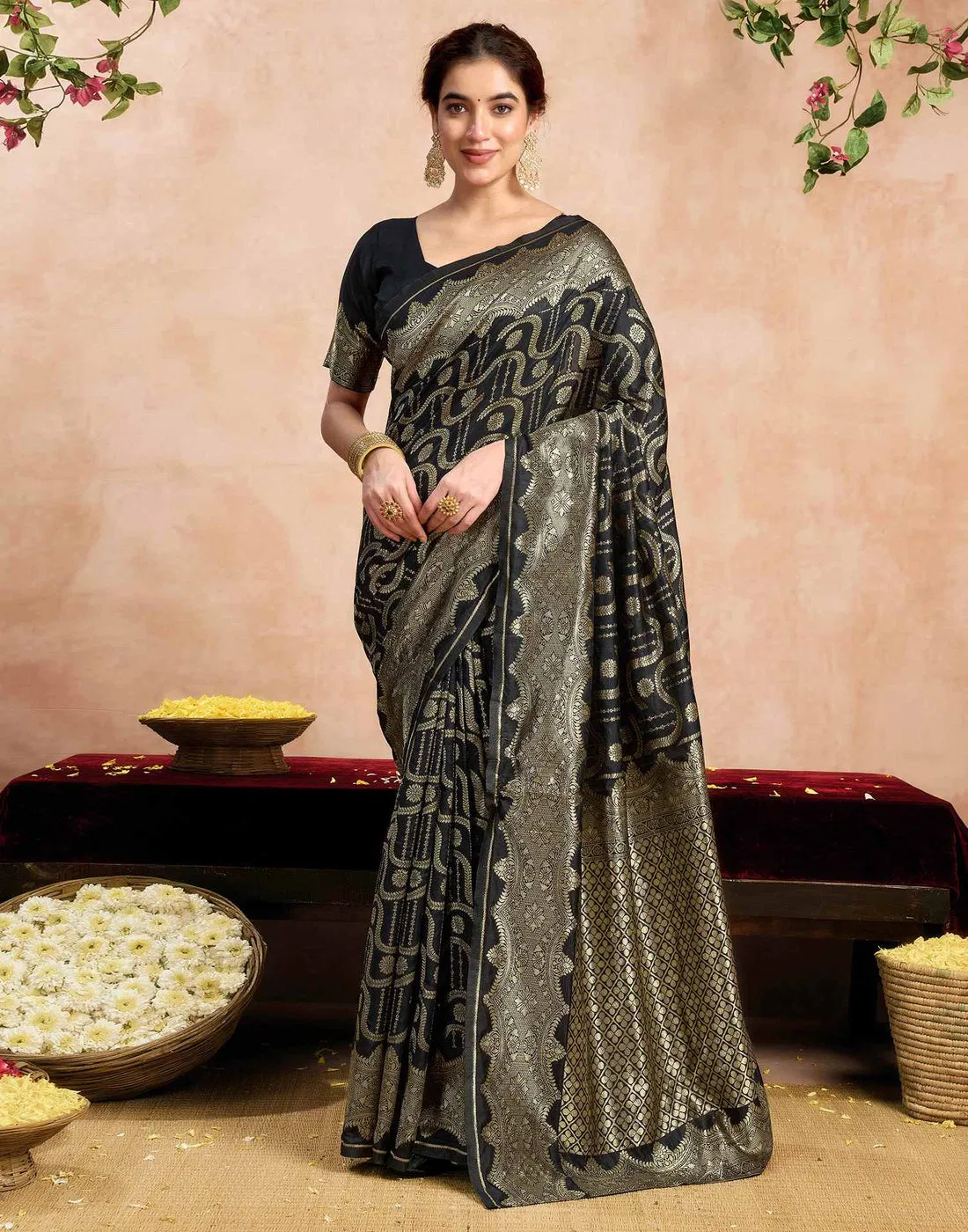 SM Pari 229 Silk Woven Work Festival Saree Collection