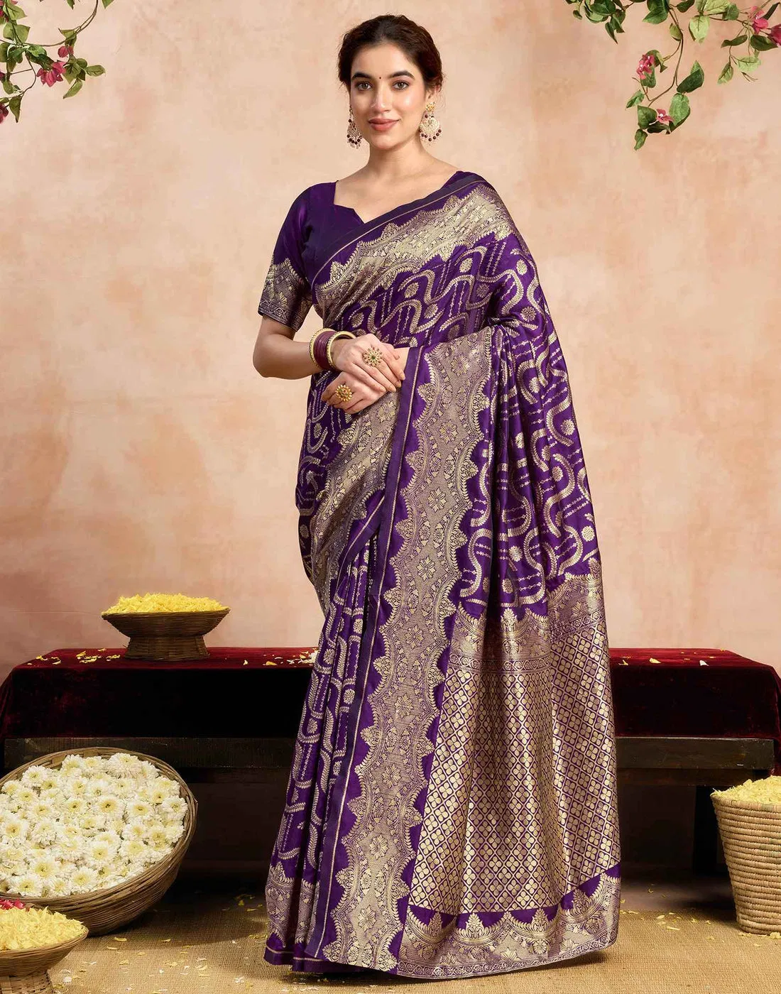 SM Pari 229 Silk Woven Work Festival Saree Collection