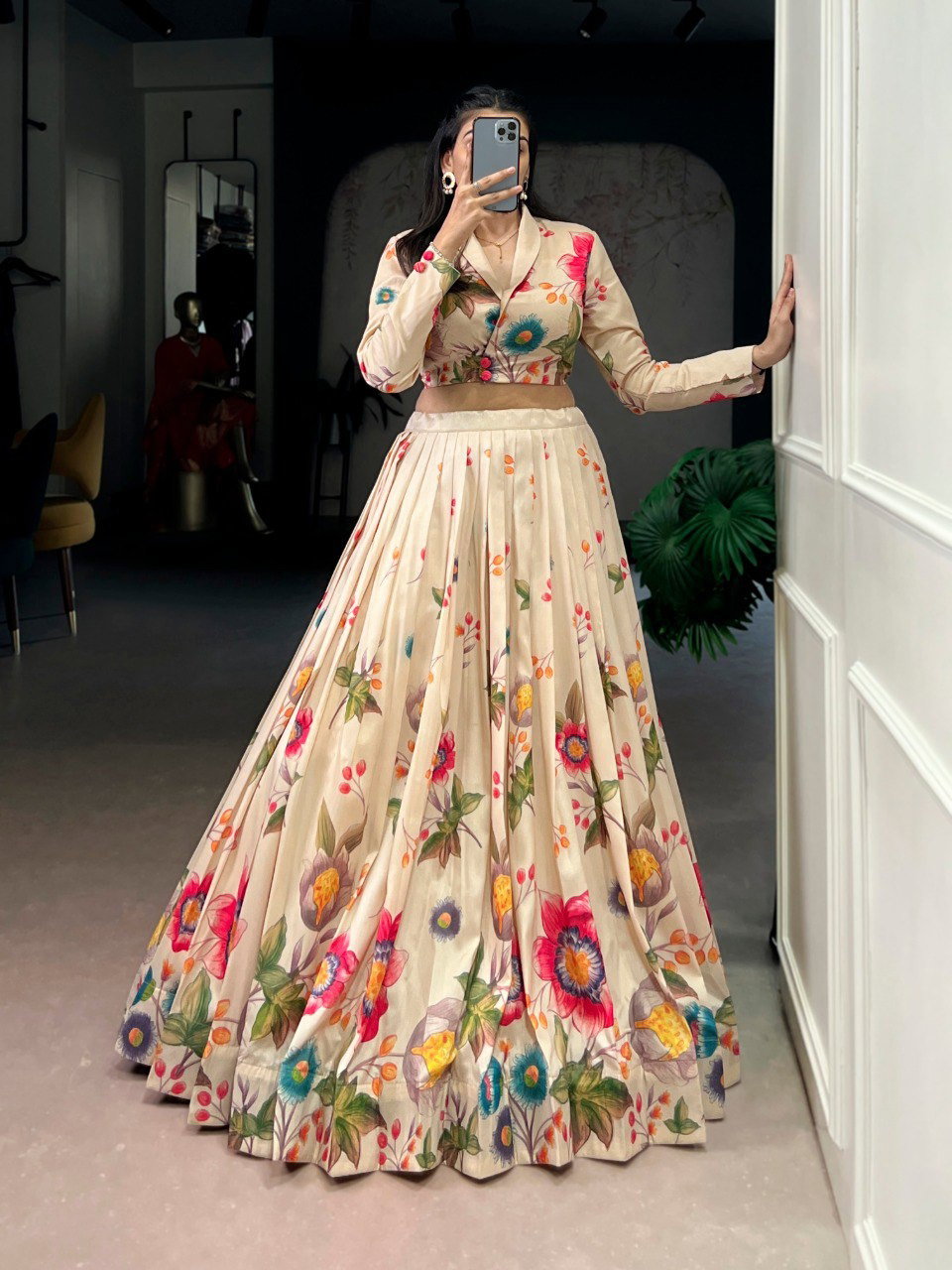 Lekha NK 1116 Tasar Silk western Style Lehenga Choli