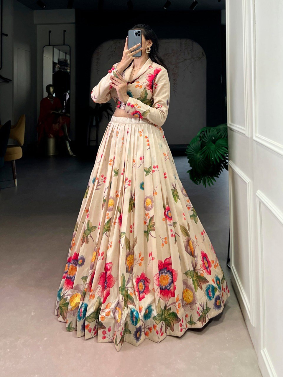 Lekha NK 1116 Tasar Silk western Style Lehenga Choli