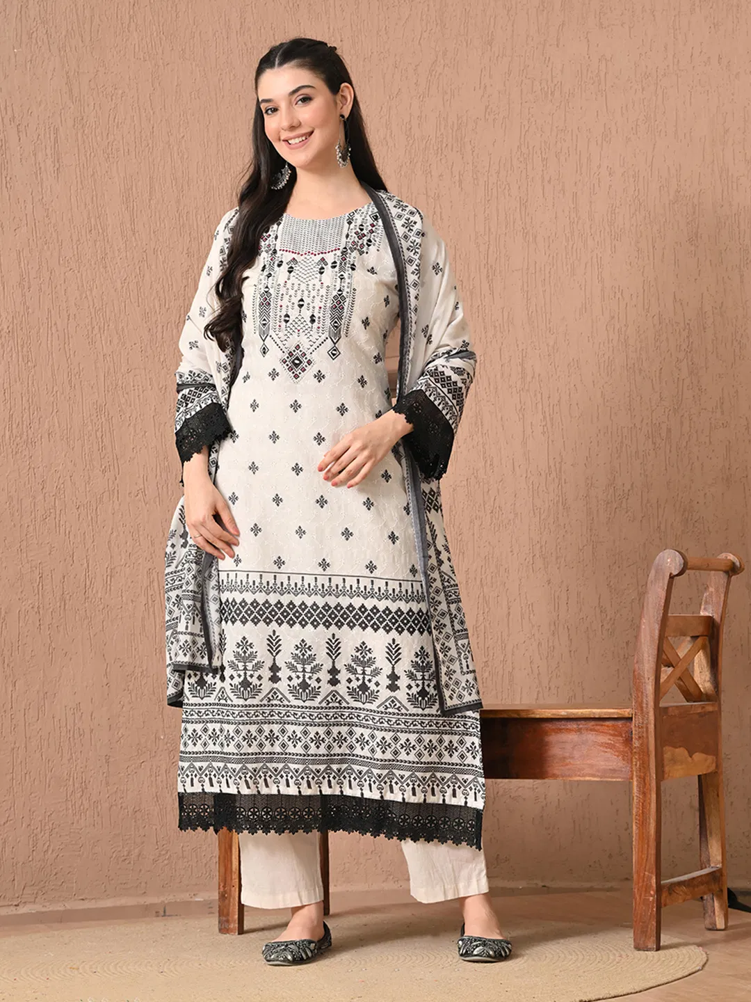 Hr R 1432 Cambric Cotton Digital Printed Kurti Set Collection