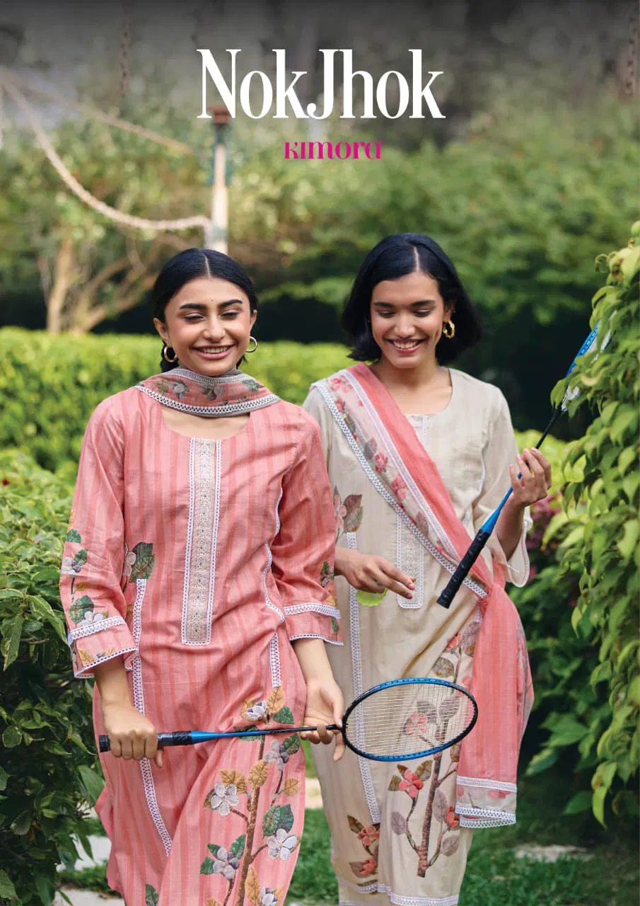 Kimora Nokjhok 68 Lawn Cotton Digtal Crochet Print With Resham Embroidered Salwar Kameez