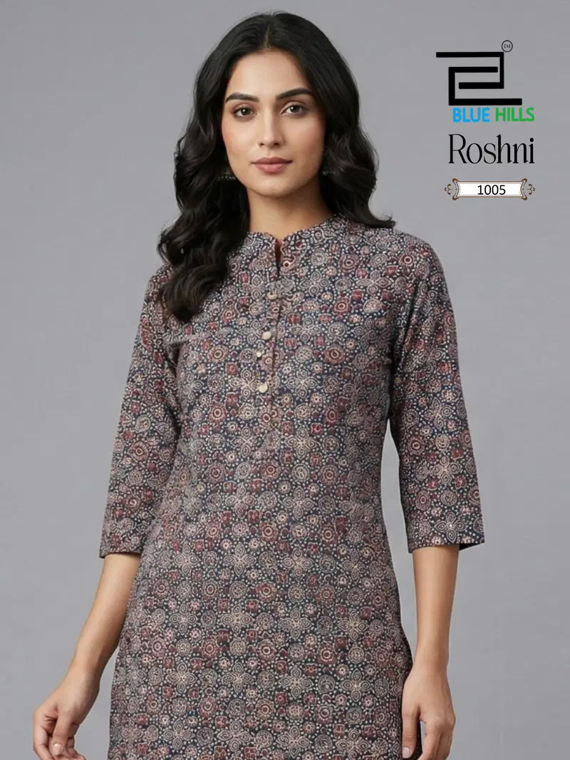 Blue Hills Roshni Cotton Printed Casual Kurti Collection