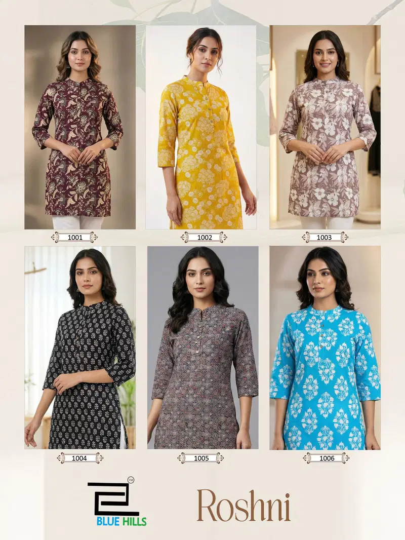 Blue Hills Roshni Cotton Printed Casual Kurti Collection