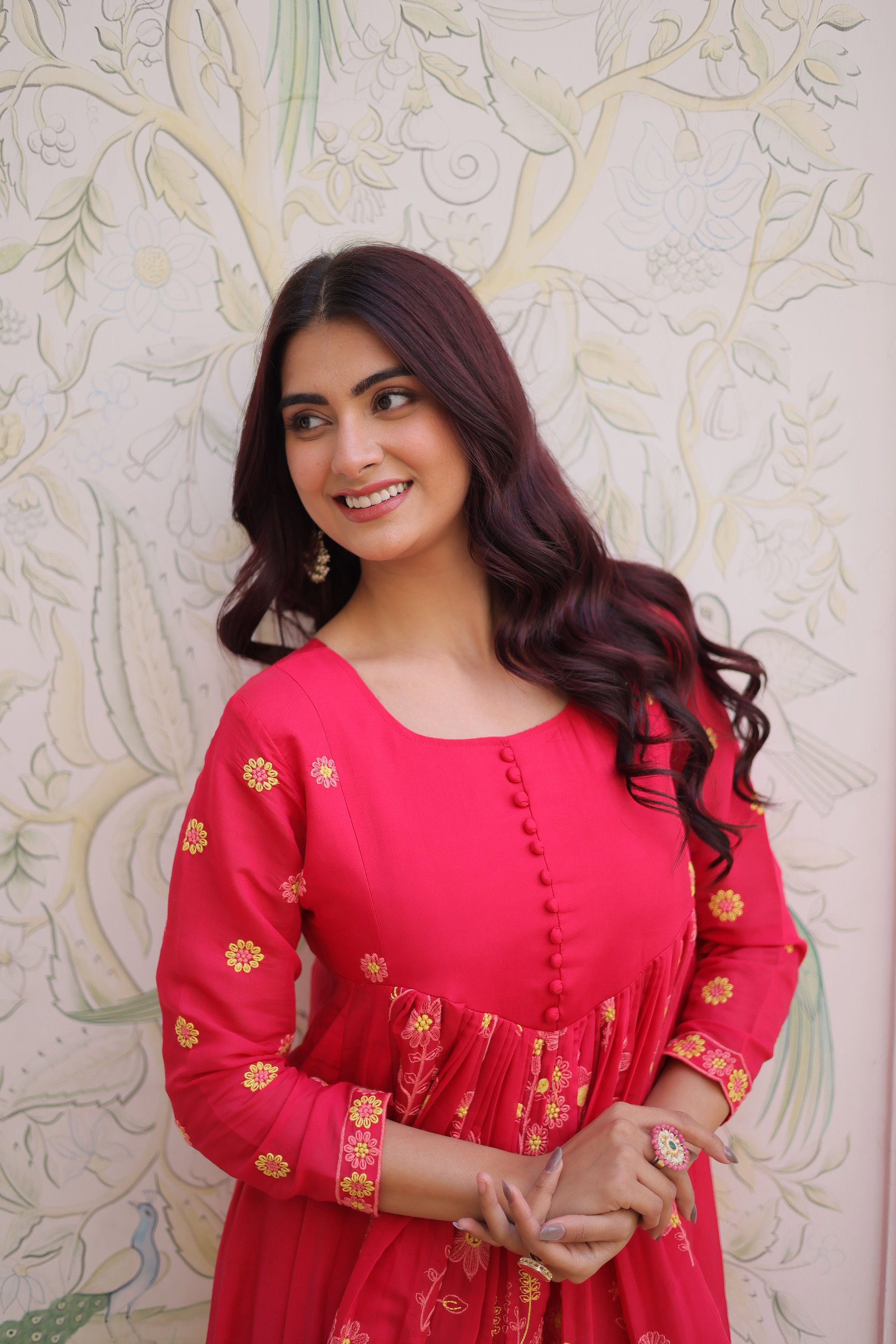 Lekha KA 1238 Mal Chanderi Embroidery Kurti With Pant