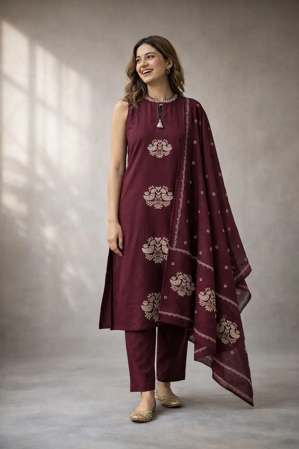 Naisha K 761 Cotton Flex Sleeveless Designer Suit Collection