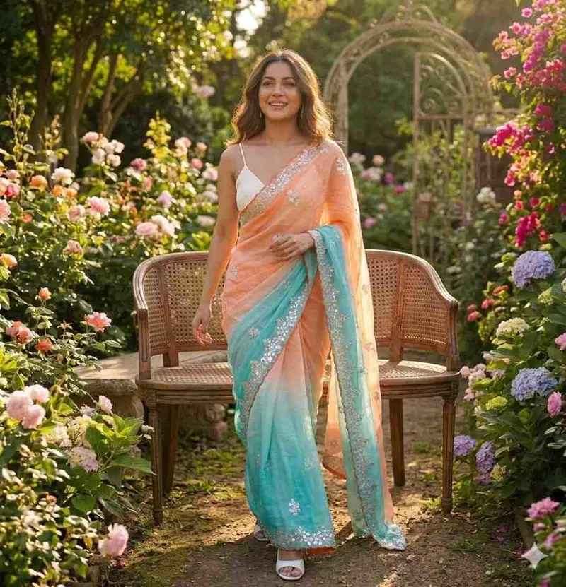 Kc 883 Pixel Crush Cutdana Sequence Worked Beautiful Saree Collection