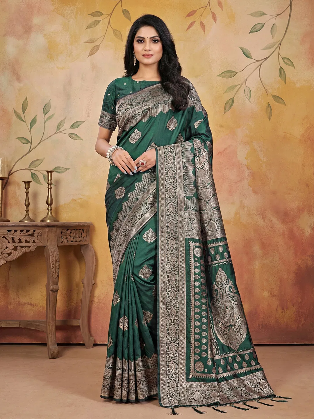 Ast Aadya Silk Vol 3 Silk Blend Wedding Wear Saree Collection