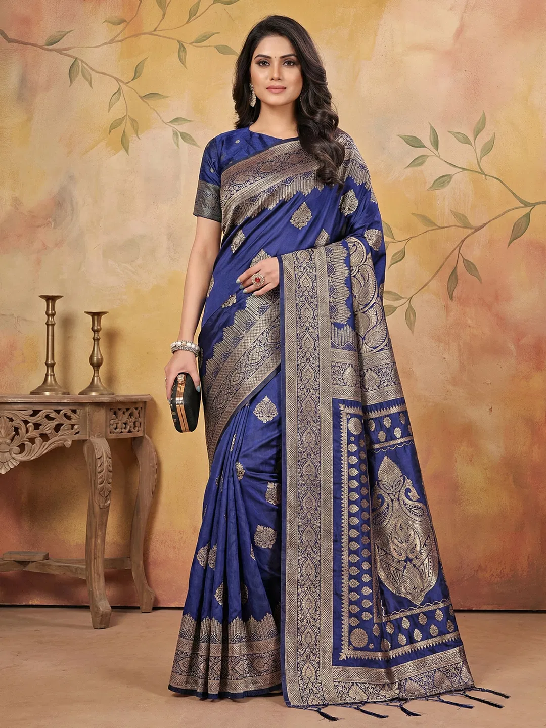 Ast Aadya Silk Vol 3 Silk Blend Wedding Wear Saree Collection