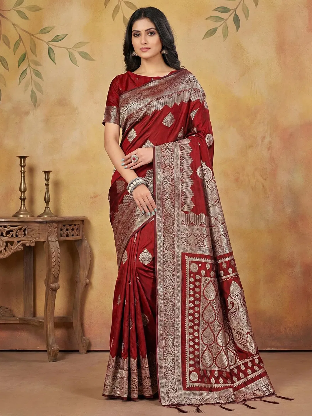 Ast Aadya Silk Vol 3 Silk Blend Wedding Wear Saree Collection