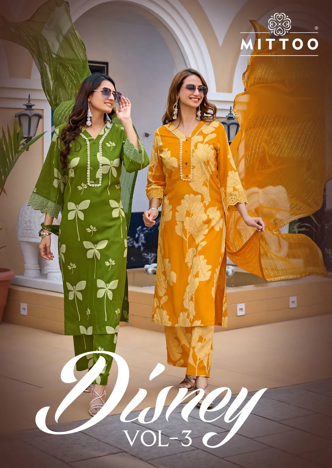 Mittoo Disney Vol 03 Rayon Printed Kurti With Bottom Dupatta