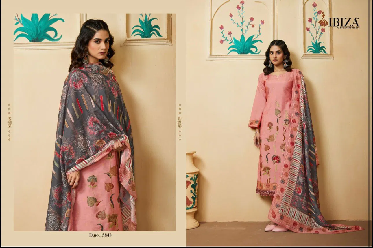 Ibiza Fashion Story Gucci Silk Digital Printed Salwar Kameez