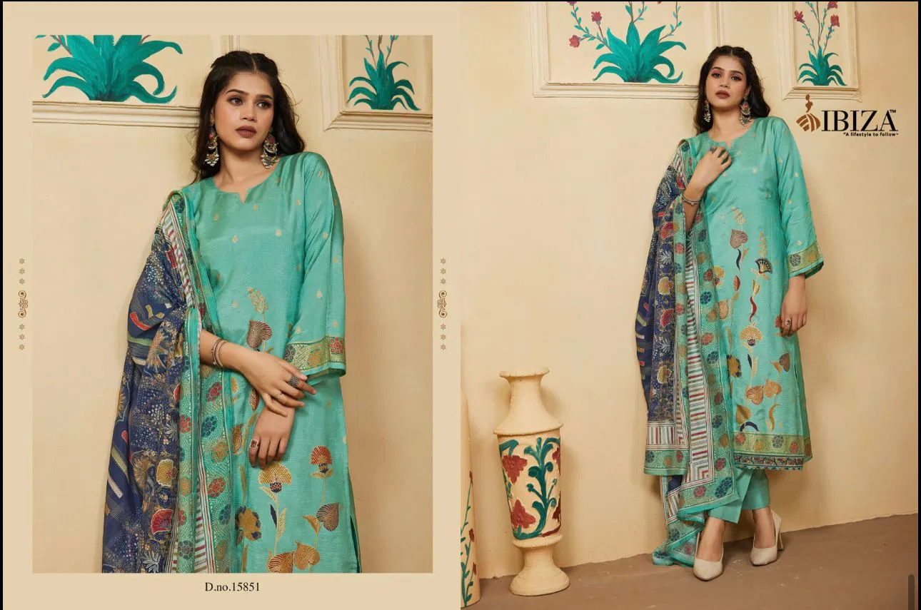 Ibiza Fashion Story Gucci Silk Digital Printed Salwar Kameez