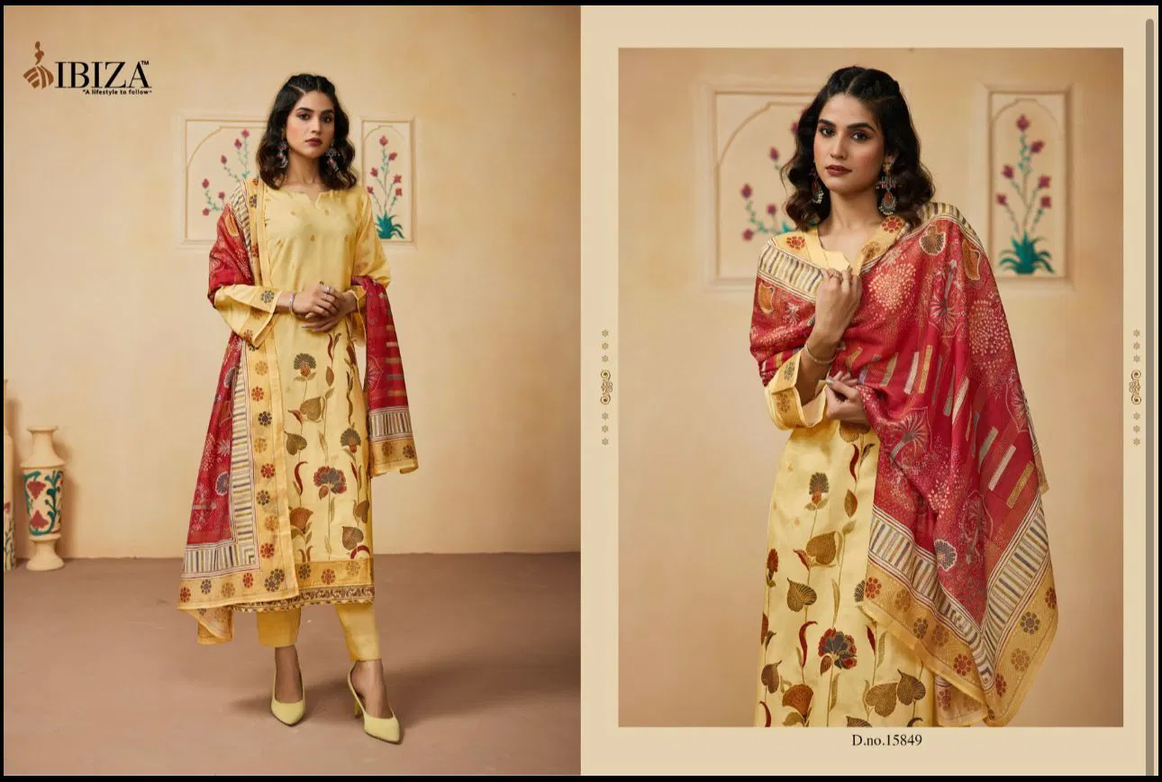 Ibiza Fashion Story Gucci Silk Digital Printed Salwar Kameez