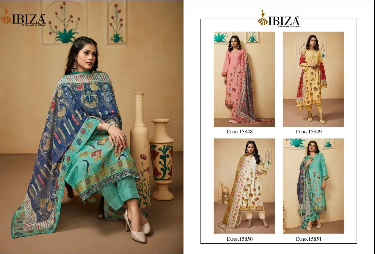 Ibiza Fashion Story Gucci Silk Digital Printed Salwar Kameez