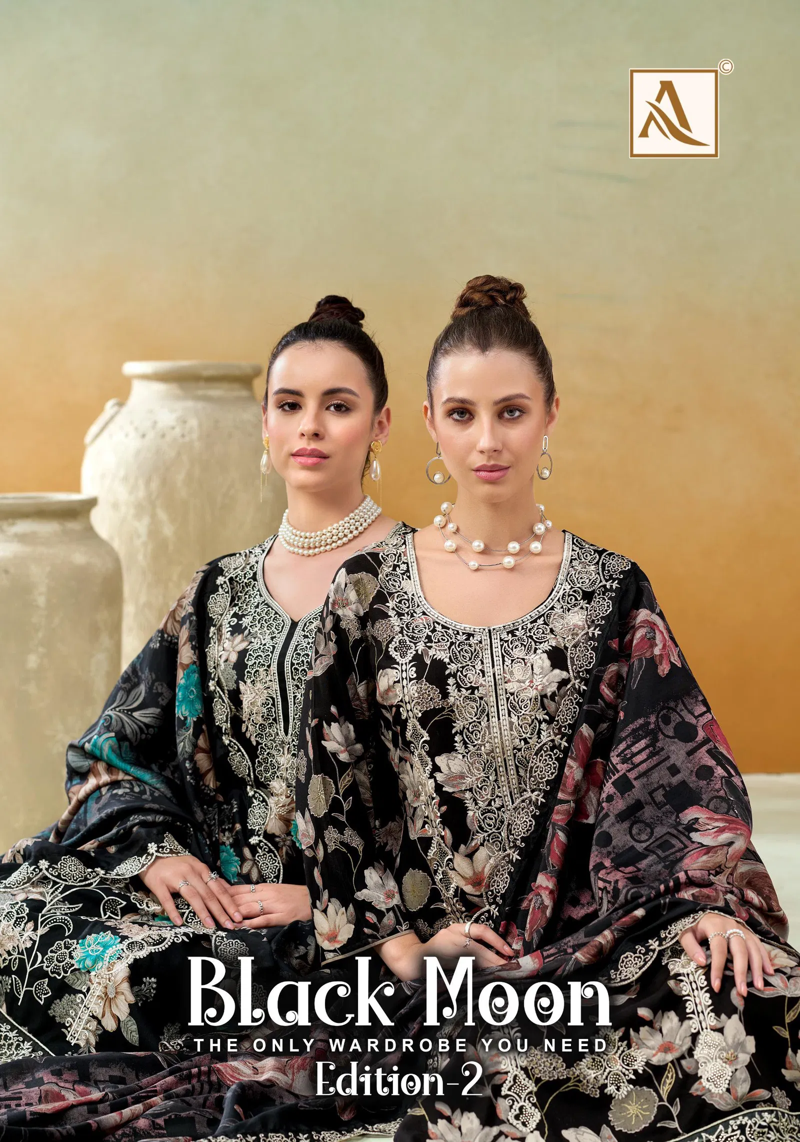 Alok Black Moon Edition Vol 02 Viscose Rayon Discharge Printed Dress Material