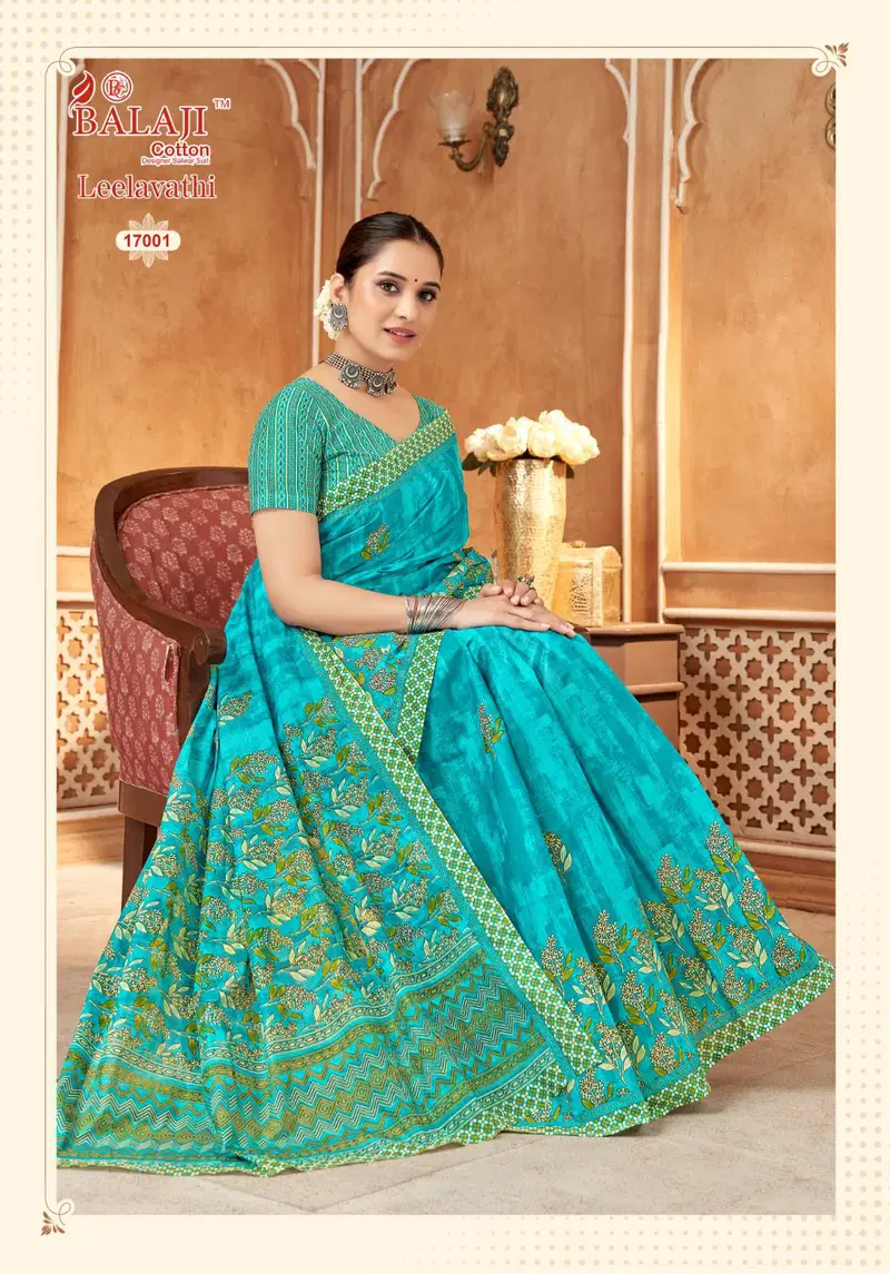 Balaji Leelavathi Vol 17 Cotton Printed Fancy Saree Collection