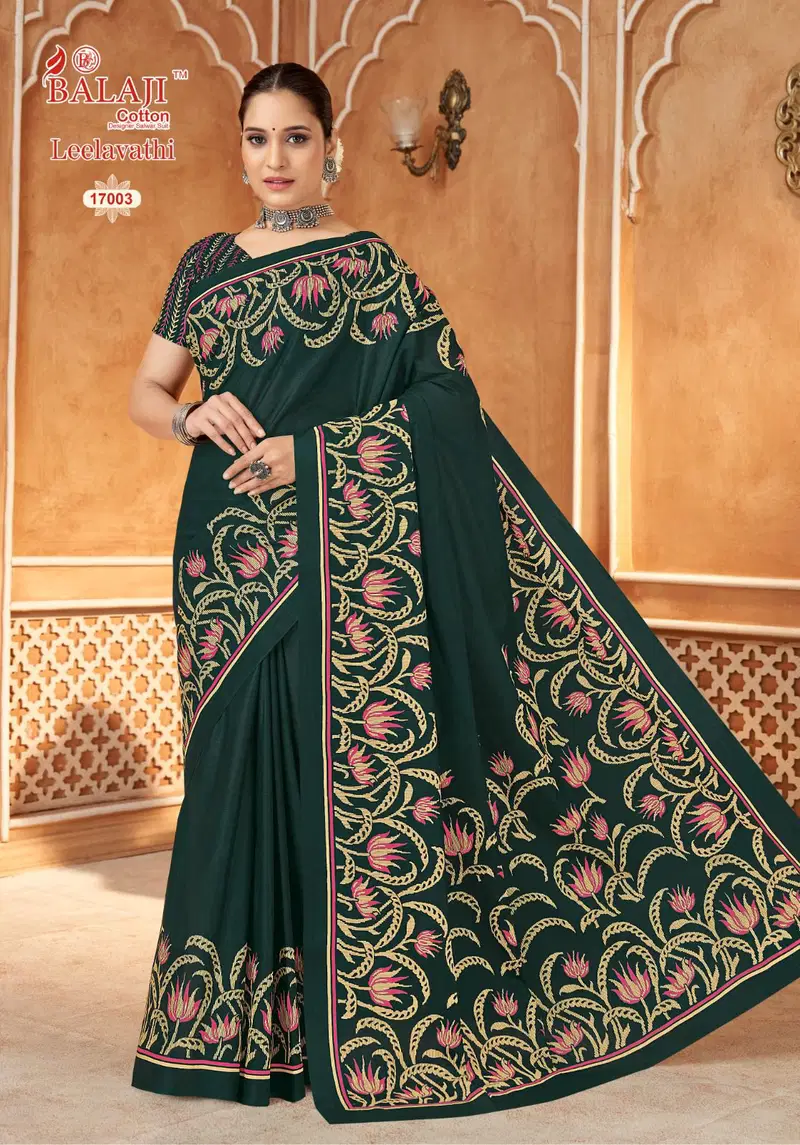 Balaji Leelavathi Vol 17 Cotton Printed Fancy Saree Collection