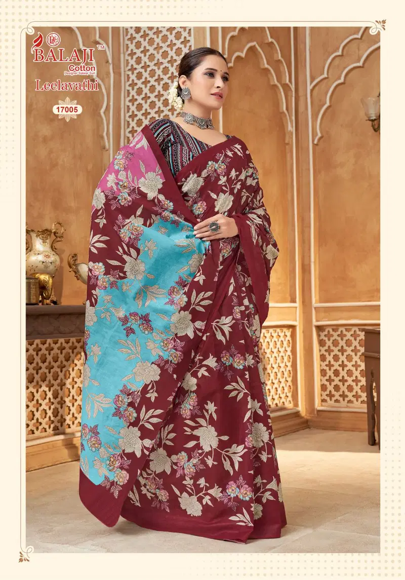 Balaji Leelavathi Vol 17 Cotton Printed Fancy Saree Collection