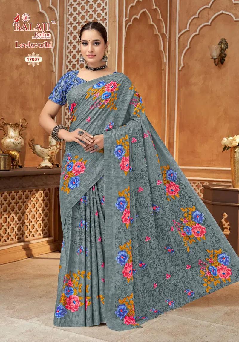 Balaji Leelavathi Vol 17 Cotton Printed Fancy Saree Collection