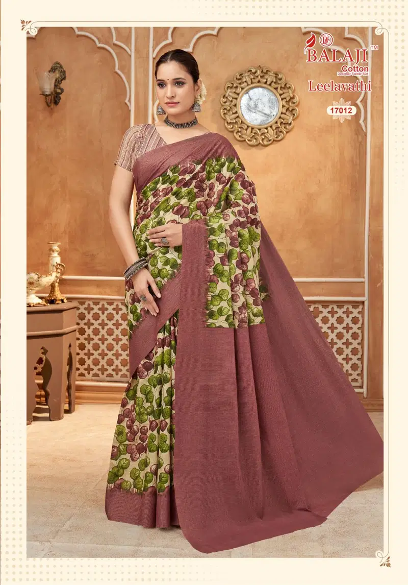 Balaji Leelavathi Vol 17 Cotton Printed Fancy Saree Collection