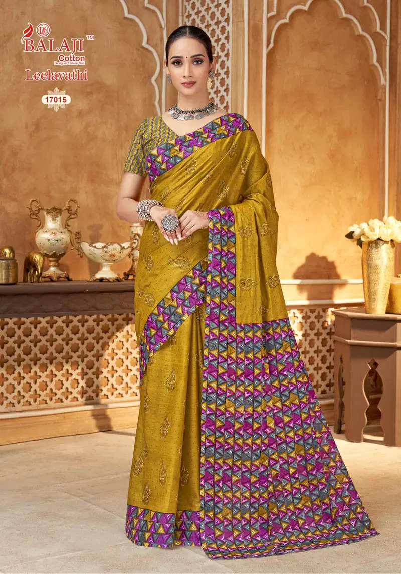 Balaji Leelavathi Vol 17 Cotton Printed Fancy Saree Collection