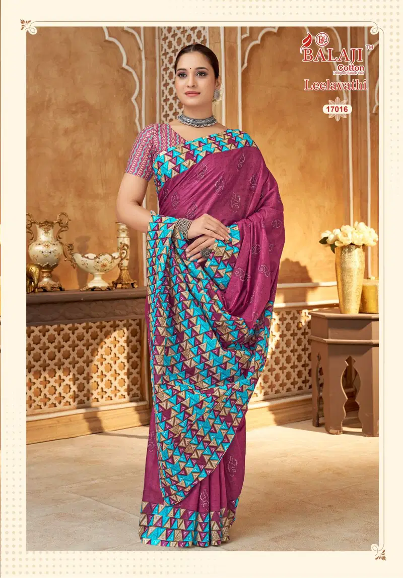 Balaji Leelavathi Vol 17 Cotton Printed Fancy Saree Collection