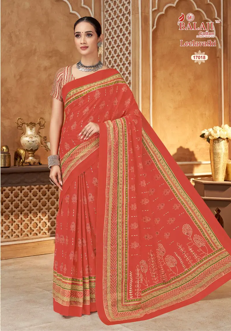 Balaji Leelavathi Vol 17 Cotton Printed Fancy Saree Collection