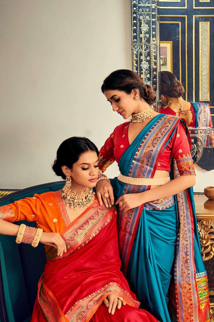 Rajpath Arshati Silk Soft Silk Paithani Border Saree
