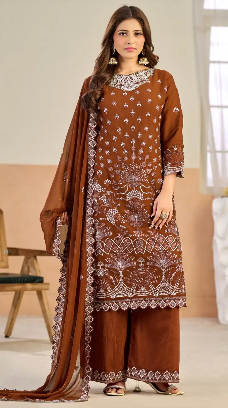 Bilqis B 272 A To D Readymade Chiffon Embroidered Pakistani Salwar Kameez