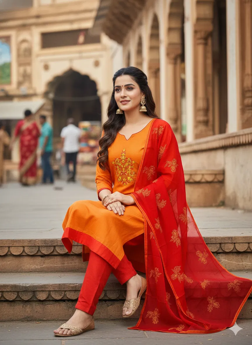 Rnx 5017 Modal Chanderi Embroidery Worked Dress Material Collection