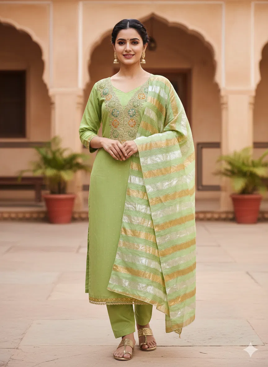 Rnx 5060 Modal Chanderi Buti Fancy Color Set Dress Material Collection
